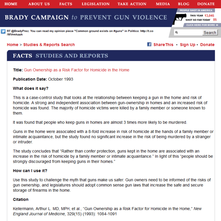 Brady Campaign Kellerman Page
