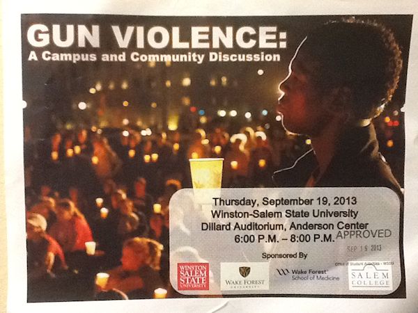 Gun Violence Discussion Flier