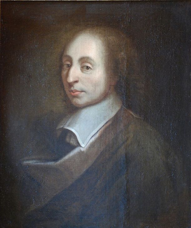 "Blaise Pascal Versailles" by unknown; a copy of the painture of François II Quesnel, which was made for Gérard Edelinck en 1691. - Own work. Licensed under CC BY 3.0 via Wikimedia Commons