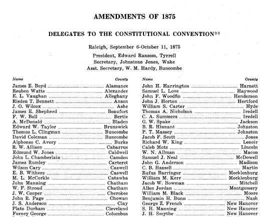 1875 Amendments to NC Constitution 2