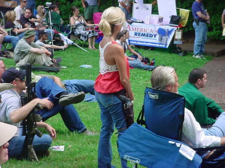 Woman at the Open Carry "Restore the Constitution" rally in Greensboro, NC on August 14, 2010 from SilenceDogood2010's Blog